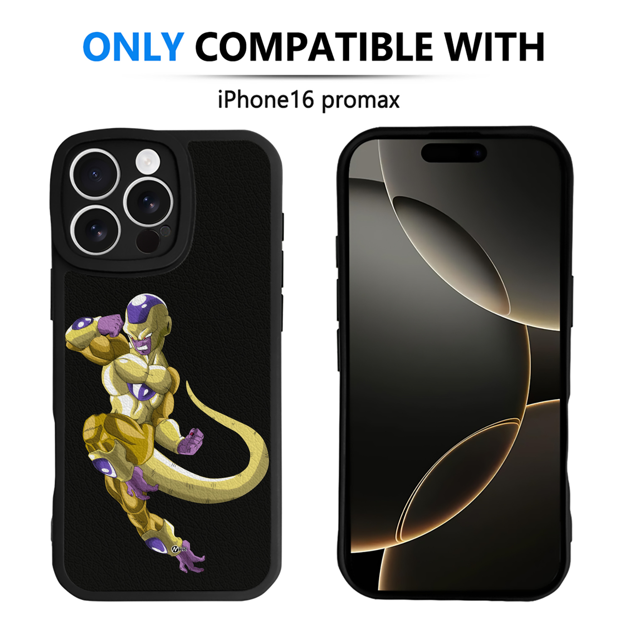 （画像用） ドラゴンボール フリーザ DRAGON BALL Frieza 【iPhone 16シリーズ対応】シリコンスマホケース（レザー調） 材質：シリコン